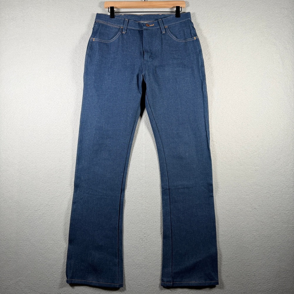 Wrangler Cowboy Cut 945NAV Mens Indigo Regular Fit Boot Cut Jeans 32x34 NWT